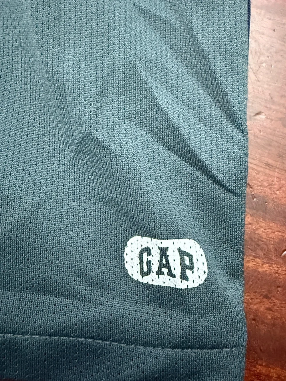 Men's Athletic Mesh Shorts in Dark Gray with Side Stripe